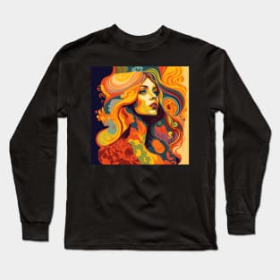 Psychedelic Girl Long Sleeve T-Shirt